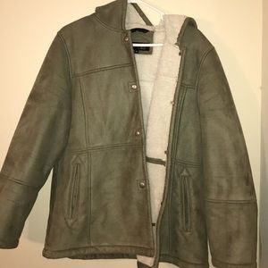 Army Green Swade Heavy Coat
